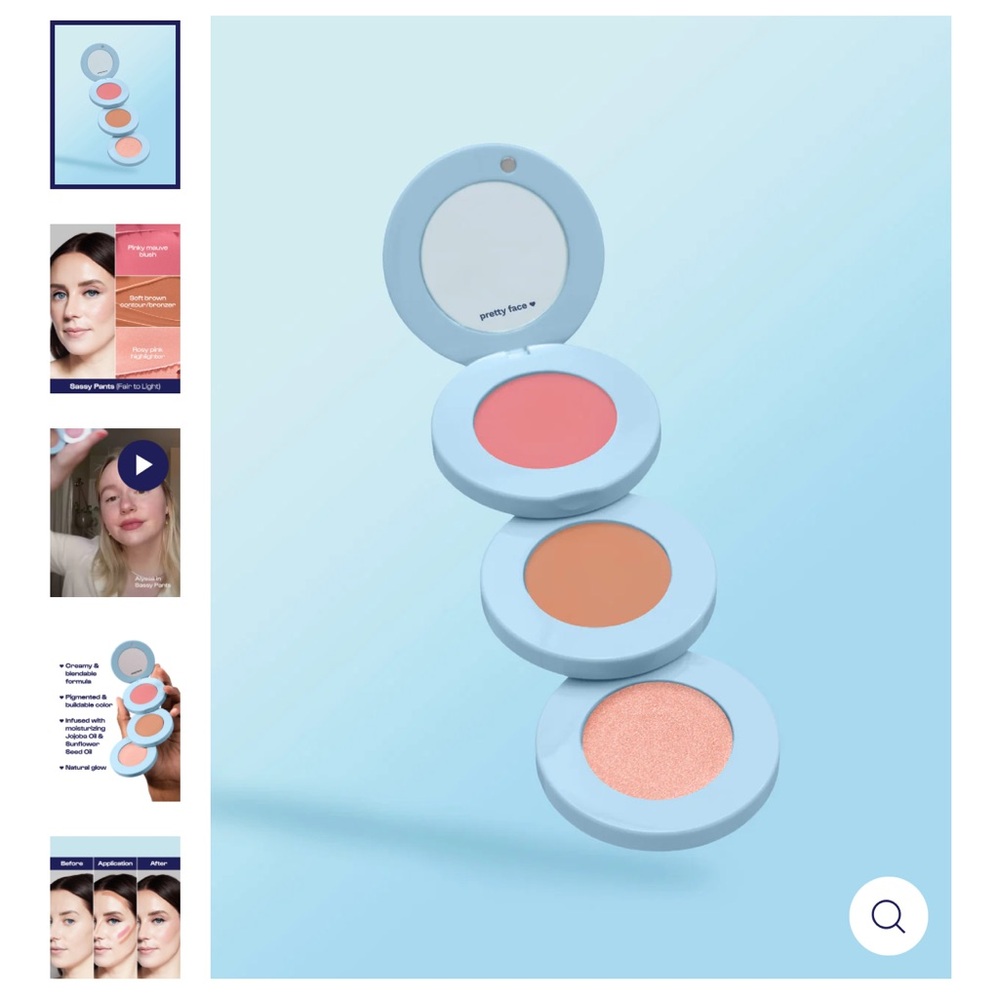 Alleyoop Stack the Odds
Blush, Bronzer & Highlighter Trio in sassy pants
